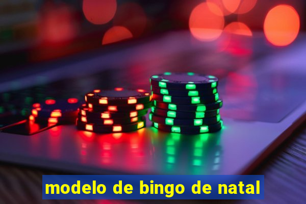 modelo de bingo de natal